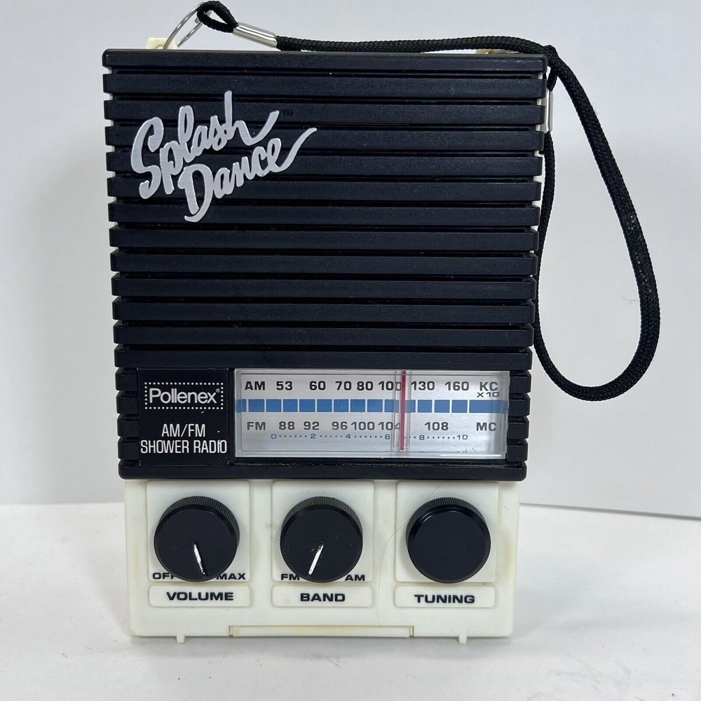 Vintage Pollenex Splash Dance AM/FM Shower Radio Tested Works